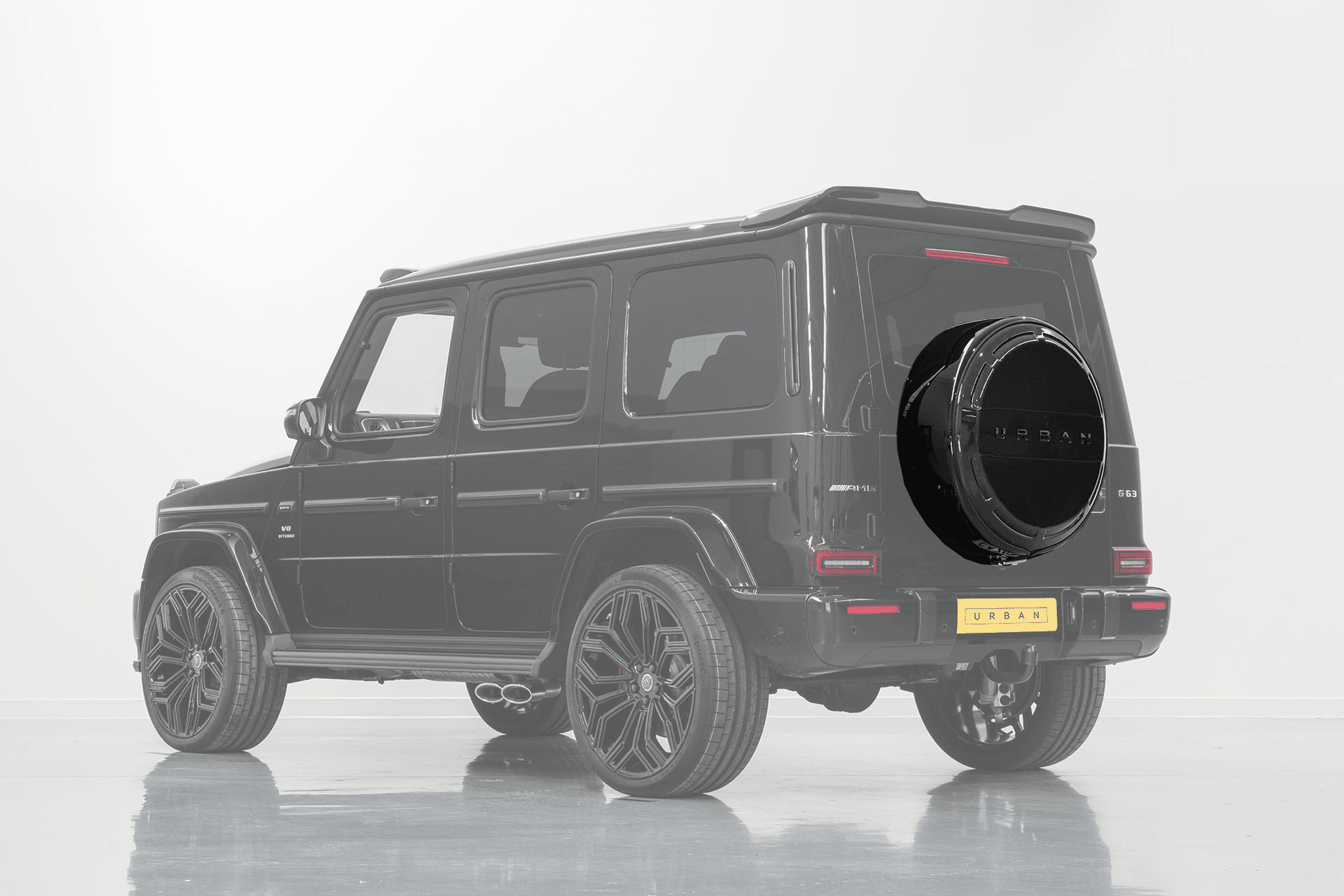 Карбоновий задній тримач колеса Urban для Mercedes-Benz G-Wagon W463A - задня вісь