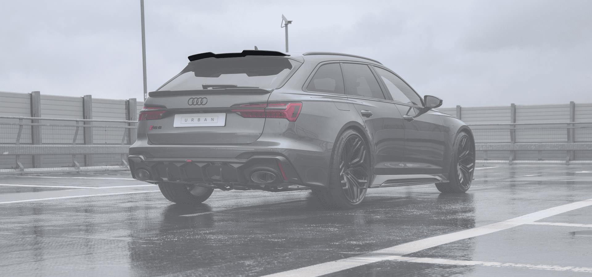 Верхній задній lip-спойлер Urban для Audi C8 RS6 / RS7 - Visual Carbon Fibre