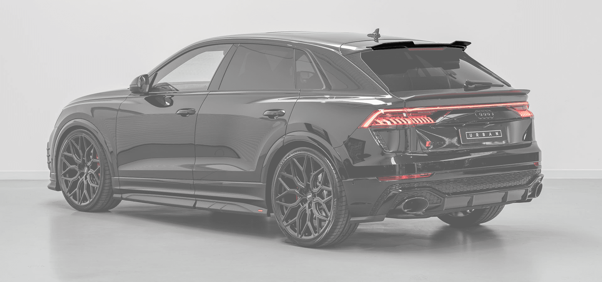 Urban upper rear lip spoiler for Audi RSQ8 Pre-Facelift - Visual Carbon Fibre