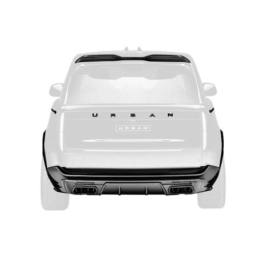 Urban rear spoiler for Range Rover L460 - Visual Carbon Fibre