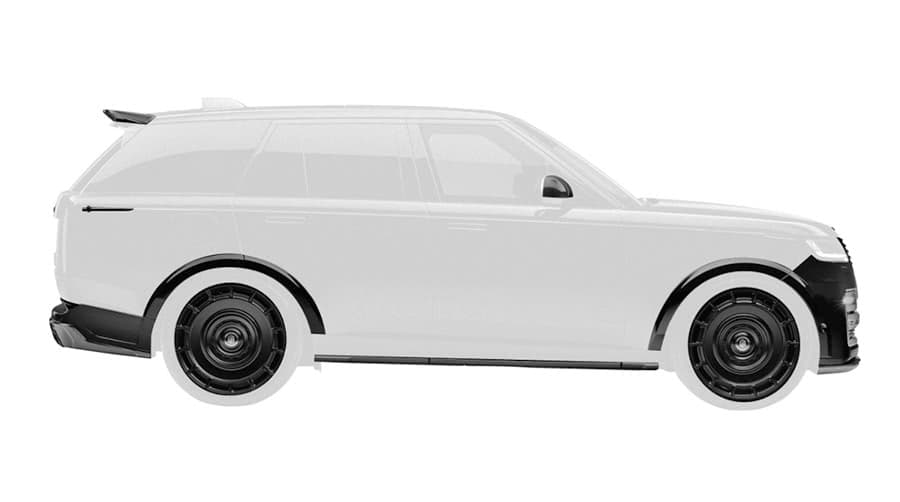 Urban Visual Carbon Fibre Lower Side Sill Kit for Range Rover L460 LWB
