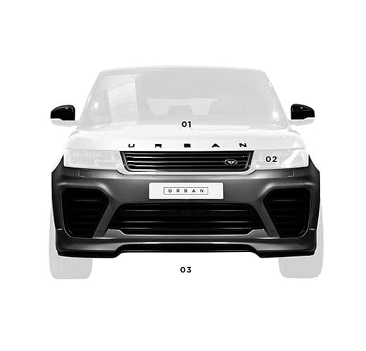 Urban Visual Carbon Fibre Front Bumper for Range Rover Sport L494 - Image 1
