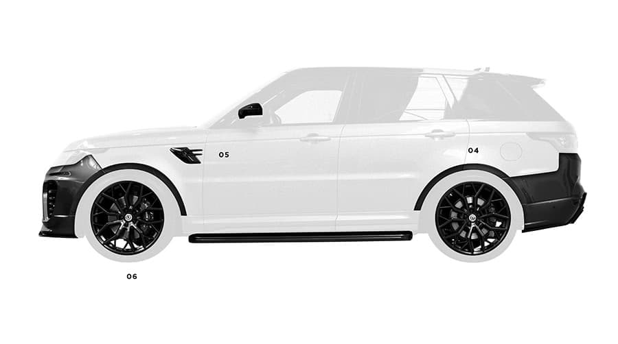 Urban Fixed Side Steps for Range Rover L405/L494 and Discovery 5 - Image 1