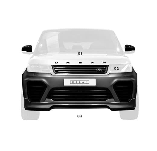 Urban Carbon Fibre V2 Body Kit for Range Rover Sport L494 2013-2017 - Image 1