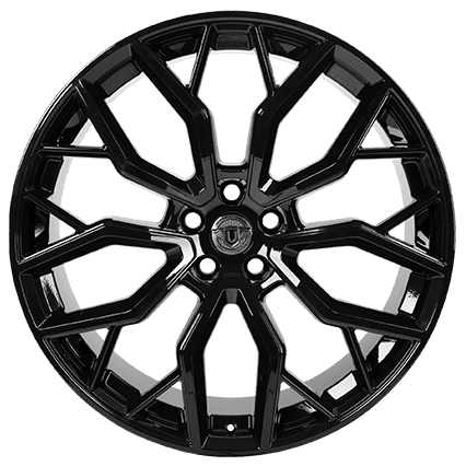 20" UC4 - 5x120 - ET42 - Gloss Black - Front (T6.1) - Image 1