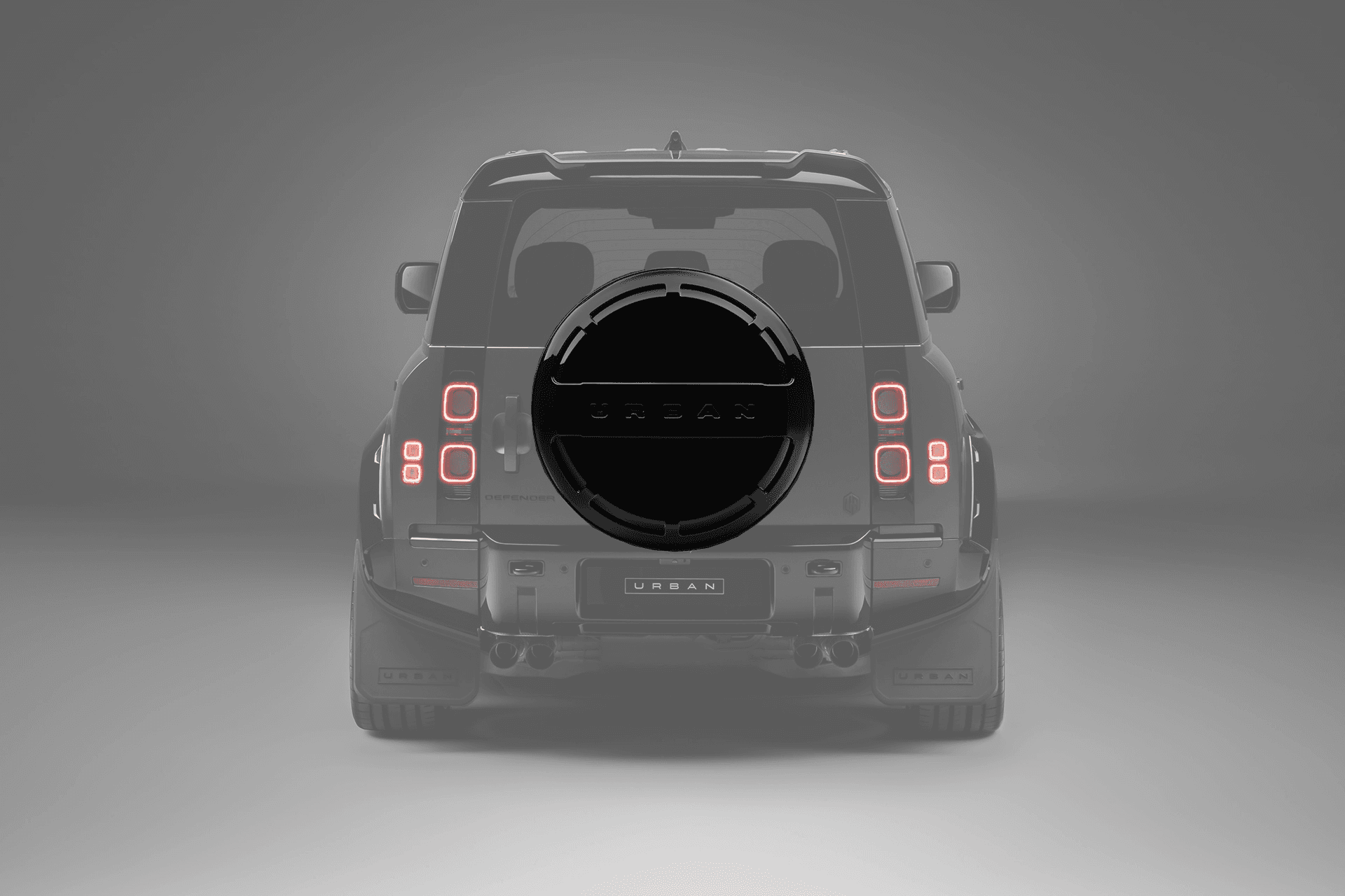 Рельєфний чохол запасного колеса Urban для Defender L663/OCTA - задня вісь