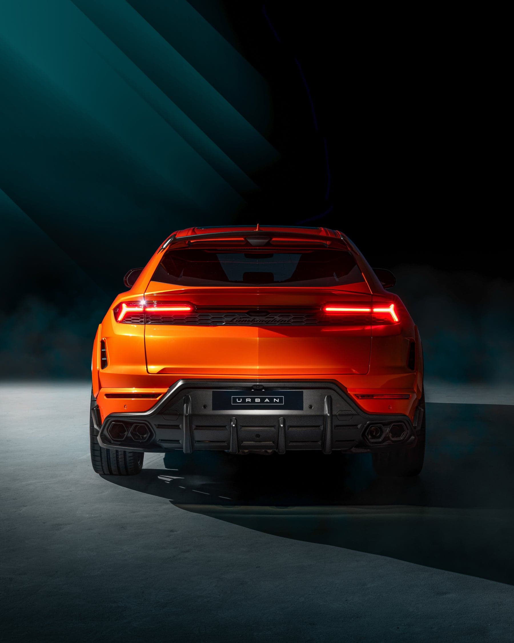 Задній дифузор Visual Carbon Fibre для Lamborghini Urus SE