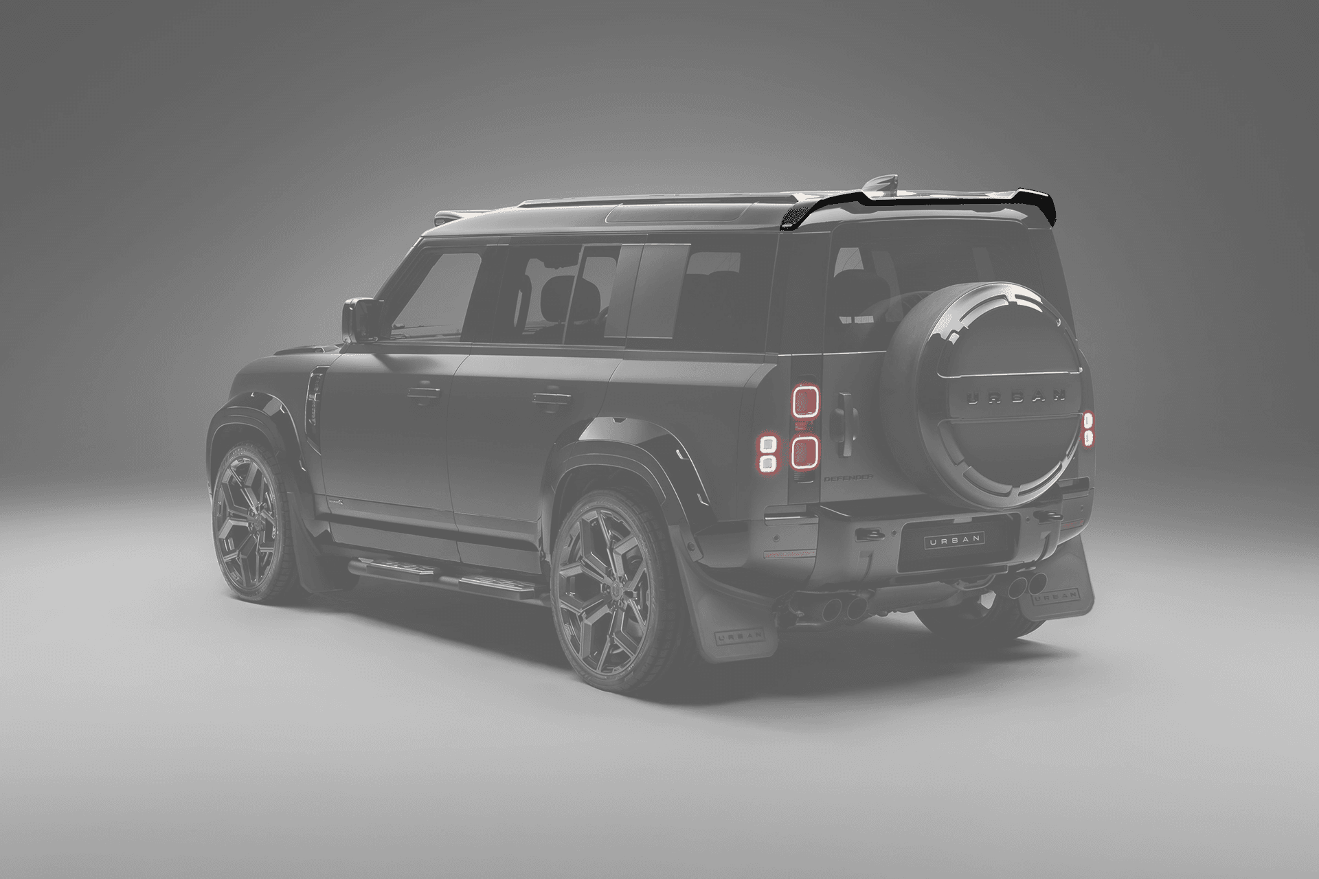 Задній спойлер Urban для Land Rover Defender 90 / 110 / 130 / OCTA - Gloss Black